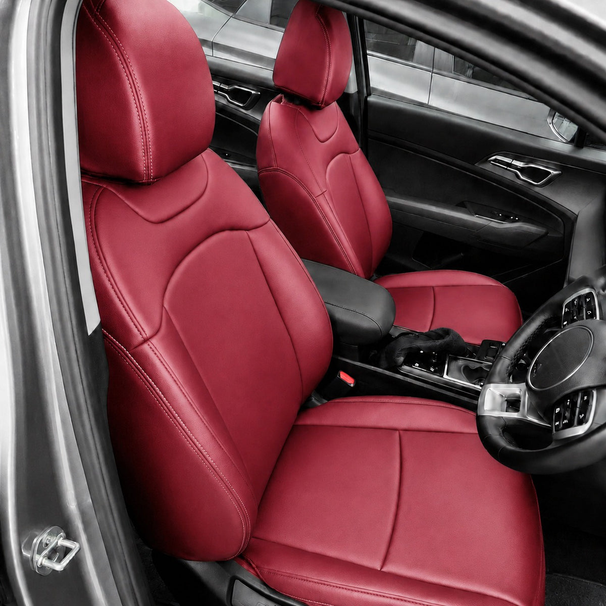 Custom Fit 2012-2026 Kia Sportage Car Seat Covers Premuim Synthetic Leather