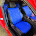 Custom Fit Dodge Charger Hexagonal Honeycomb Car Seat Covers Premium Synthetic Leather