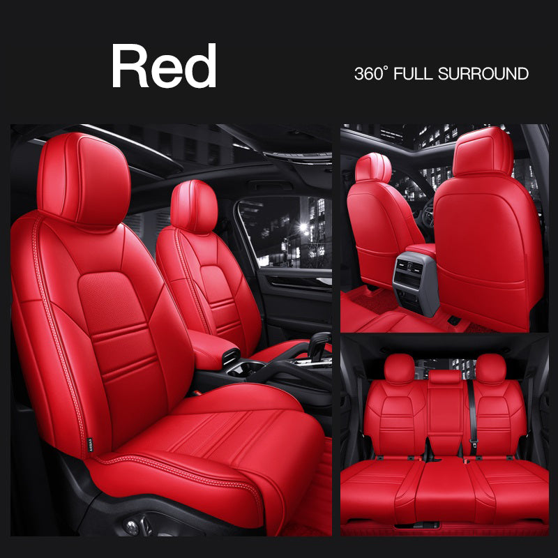 Custom Fit for Porsche Cayenne Macan Panamera Car Seat Covers Premium Synthetic leather