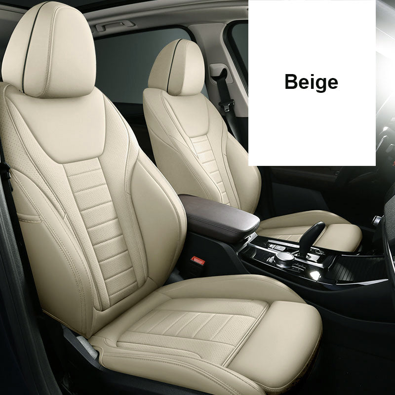Custom Fit for Bmw Series X5 X3 X1 F30 F10 F20 G20 Car Seat Covers Premium Synthetic leather