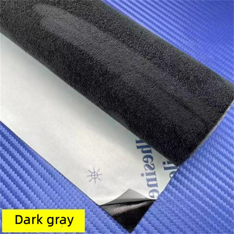 50*149cm Car Interior Upholstery Door Trim Dashboard Celling Central Armrest Repair Self-adhesive Suede Fabric 19.6 * 47.2inch