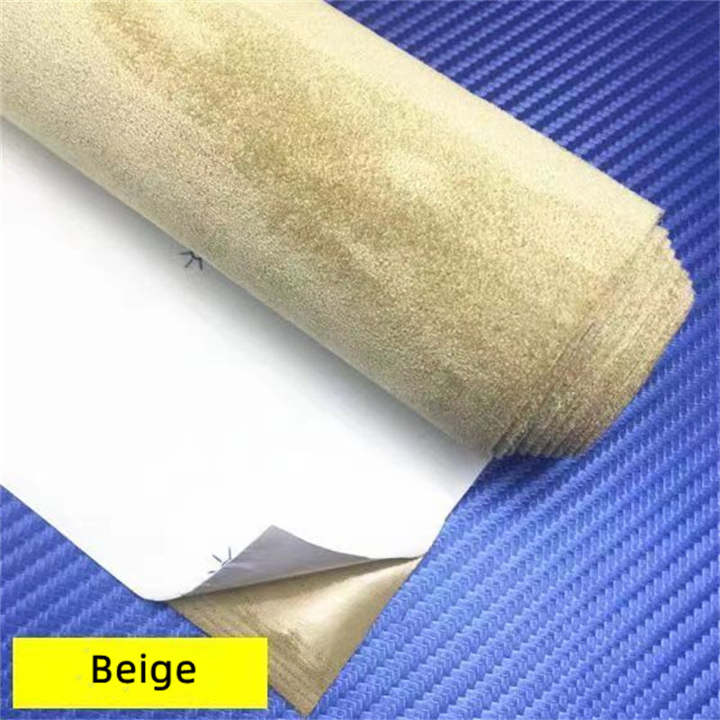 50*149cm Car Interior Upholstery Door Trim Dashboard Celling Central Armrest Repair Self-adhesive Suede Fabric 19.6 * 47.2inch