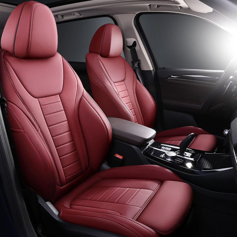 Custom Fit for Bmw Series X5 X3 X1 F30 F10 F20 G20 Car Seat Covers Premium Synthetic leather