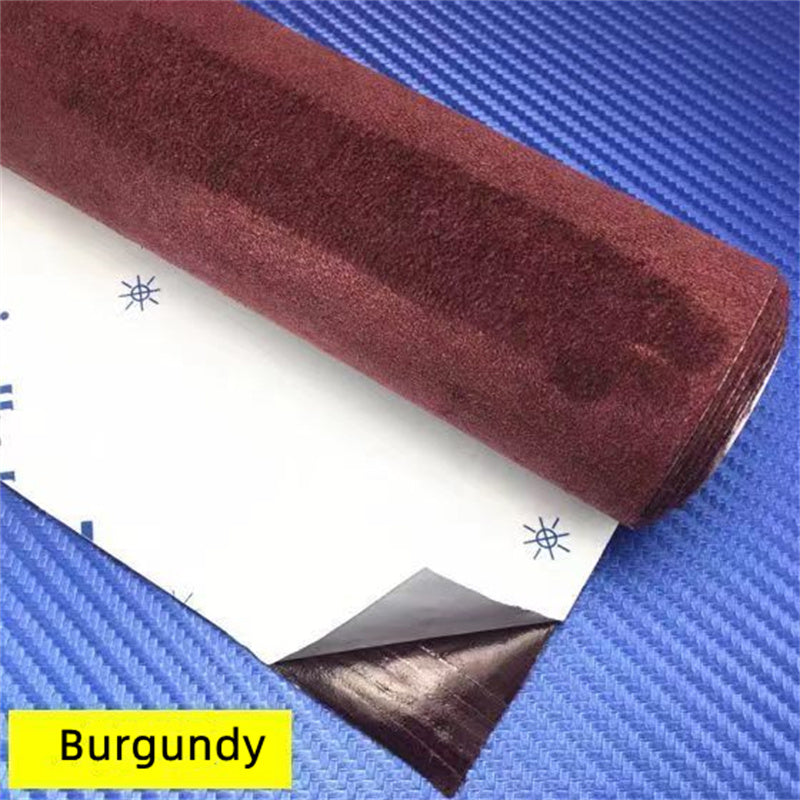 50*149cm Car Interior Upholstery Door Trim Dashboard Celling Central Armrest Repair Self-adhesive Suede Fabric 19.6 * 47.2inch