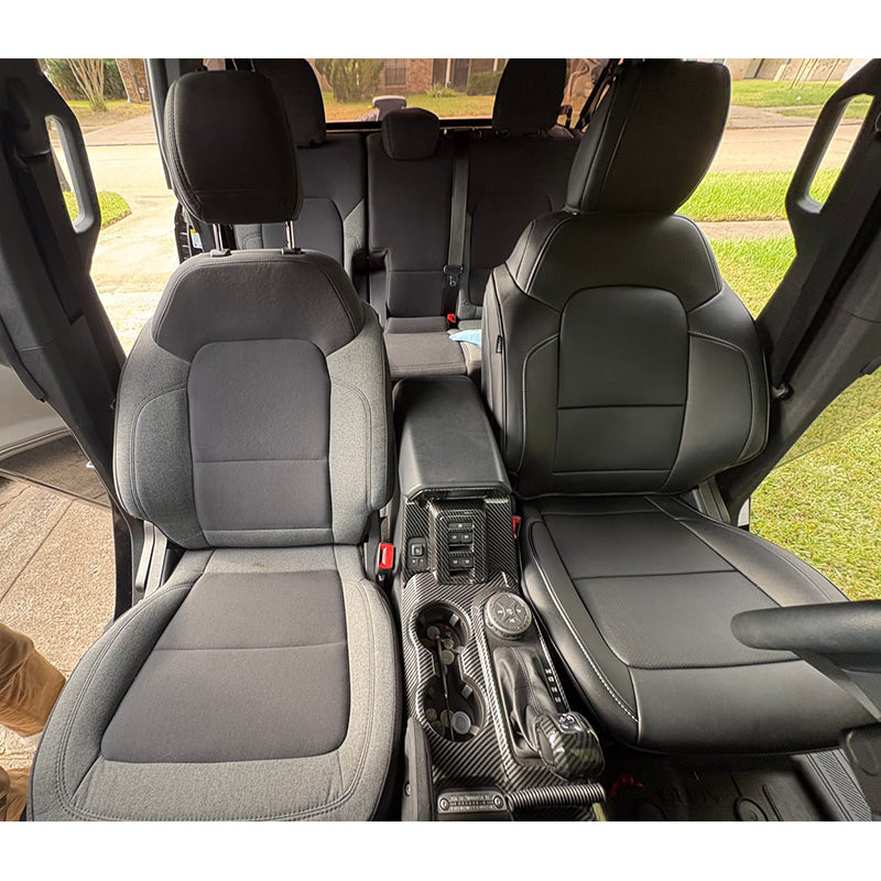 Custom Fit 2021-2026 Ford Bronco Car Seat Covers Premium Synthetic Leather