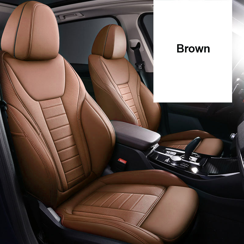 Custom Fit for Bmw Series X5 X3 X1 F30 F10 F20 G20 Car Seat Covers Premium Synthetic leather