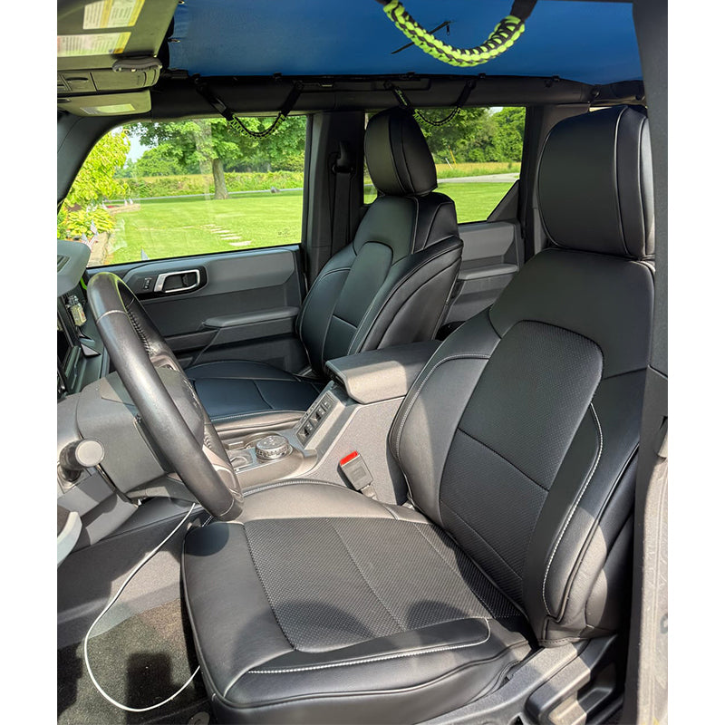Custom Fit 2021-2026 Ford Bronco Car Seat Covers Premium Synthetic Leather