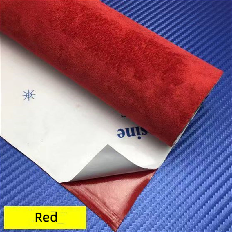 50*149cm Car Interior Upholstery Door Trim Dashboard Celling Central Armrest Repair Self-adhesive Suede Fabric 19.6 * 47.2inch
