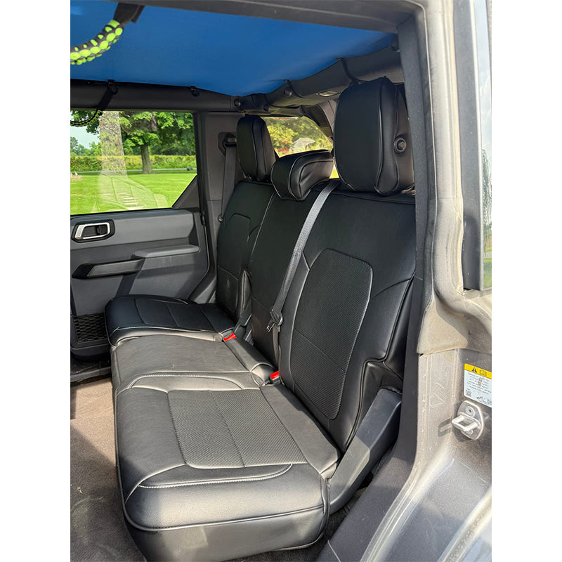 Custom Fit 2021-2026 Ford Bronco Car Seat Covers Premium Synthetic Leather
