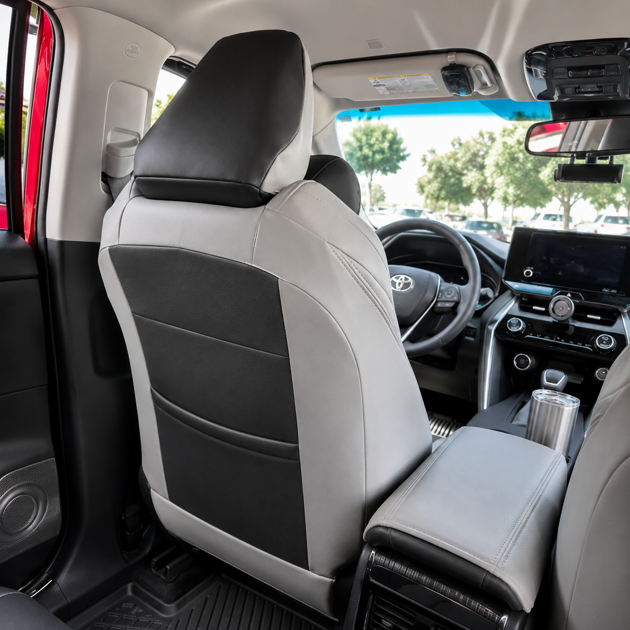 Custom Fit 2021-2024 Toyota Venza Car Seat Covers Premium Synthetic Leather