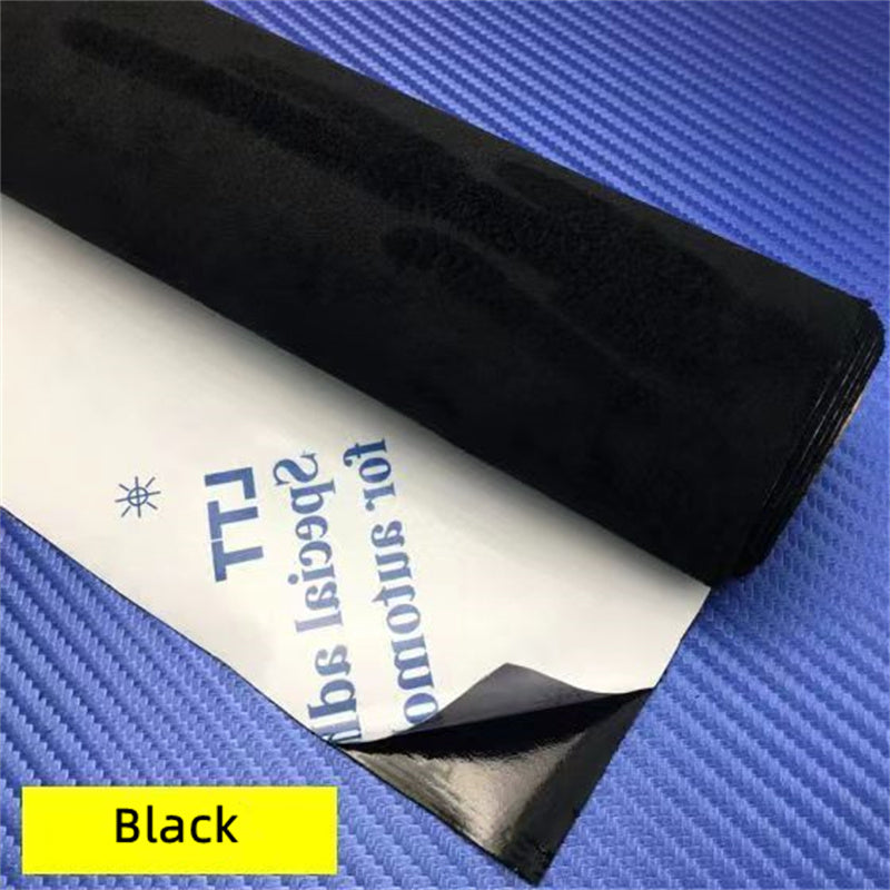 50*149cm Car Interior Upholstery Door Trim Dashboard Celling Central Armrest Repair Self-adhesive Suede Fabric 19.6 * 47.2inch
