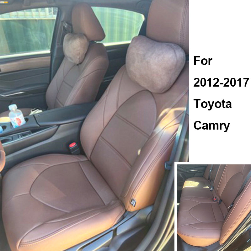 Custom Fit 2012-2026 Toyota Camry Car Seat Covers Premium Synthetic Leather
