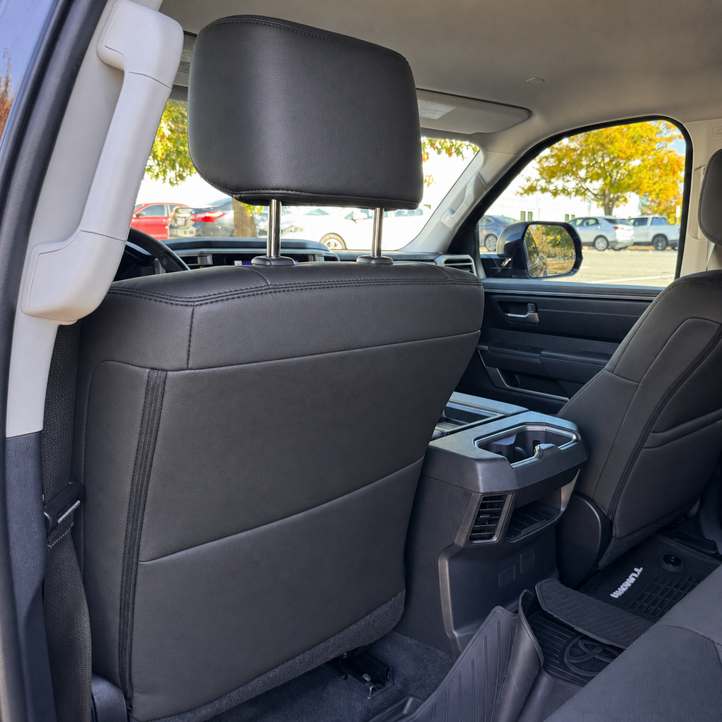 For 2022 2023 2024 2025 2026 Toyota Tundra Custom Seat Covers Premium Synthetic Leather