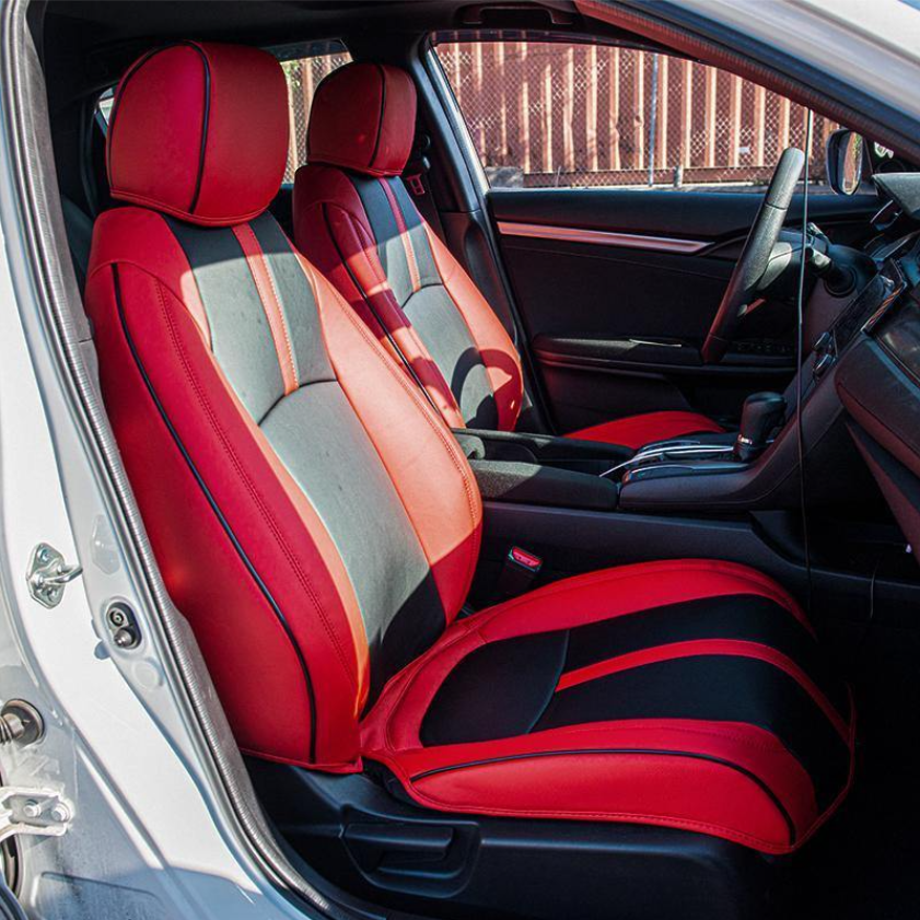 For 1998-2026 Honda Accord Custom Seat Covers Premium Synthetic Leather
