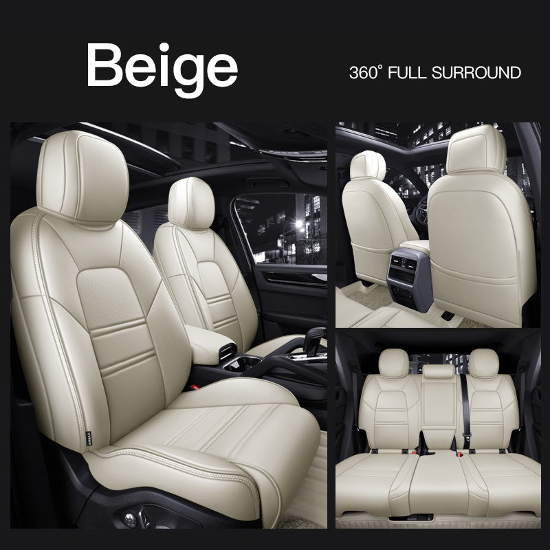 Custom Fit for Porsche Cayenne Macan Panamera Car Seat Covers Premium Synthetic leather