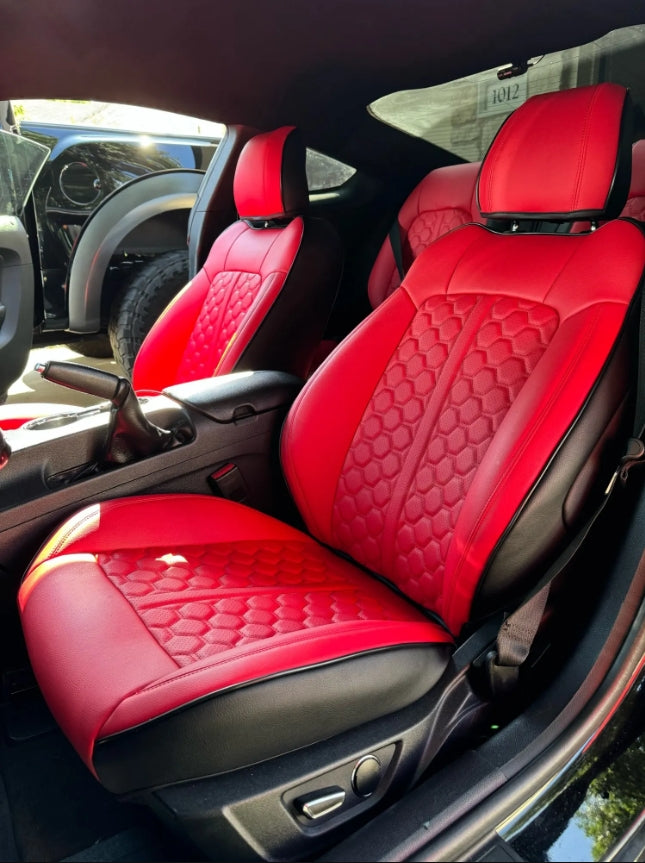 For 2015 2016 2017 2018 2019 2020 2021 2022 2023 2024 Ford Mustang Convertible Custom Car Seat Covers