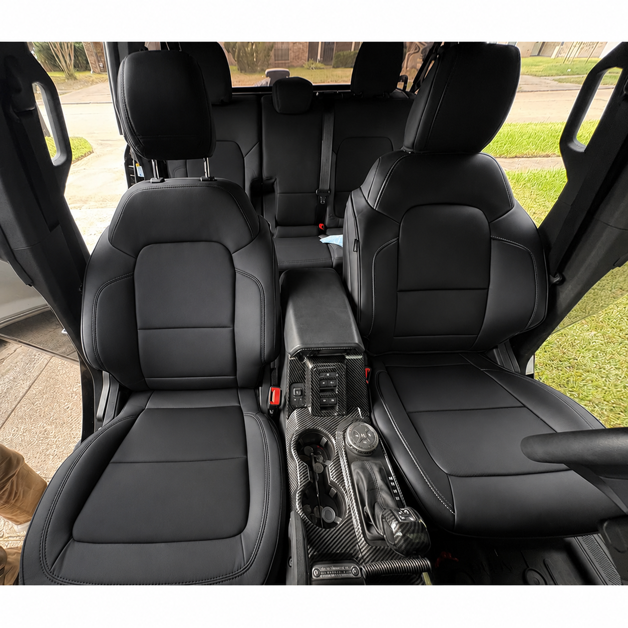 Custom Fit 2021-2026 Ford Bronco Car Seat Covers Premium Synthetic Leather
