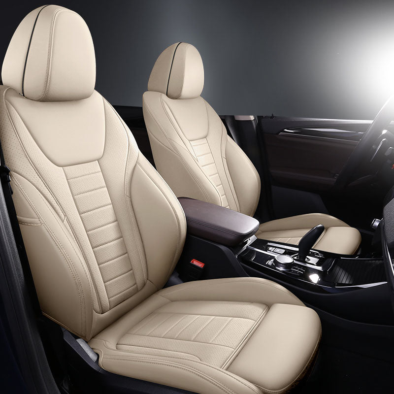 Custom Fit for Bmw Series X5 X3 X1 F30 F10 F20 G20 Car Seat Covers Premium Synthetic leather