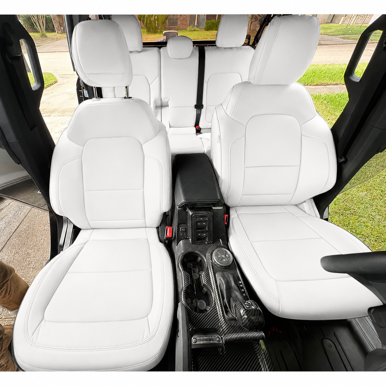 Custom Fit 2021-2026 Ford Bronco Car Seat Covers Premium Synthetic Leather