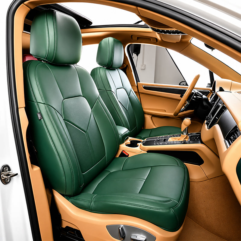Custom Fit for Porsche Cayenne Macan Panamera Car Seat Covers Premium Synthetic leather