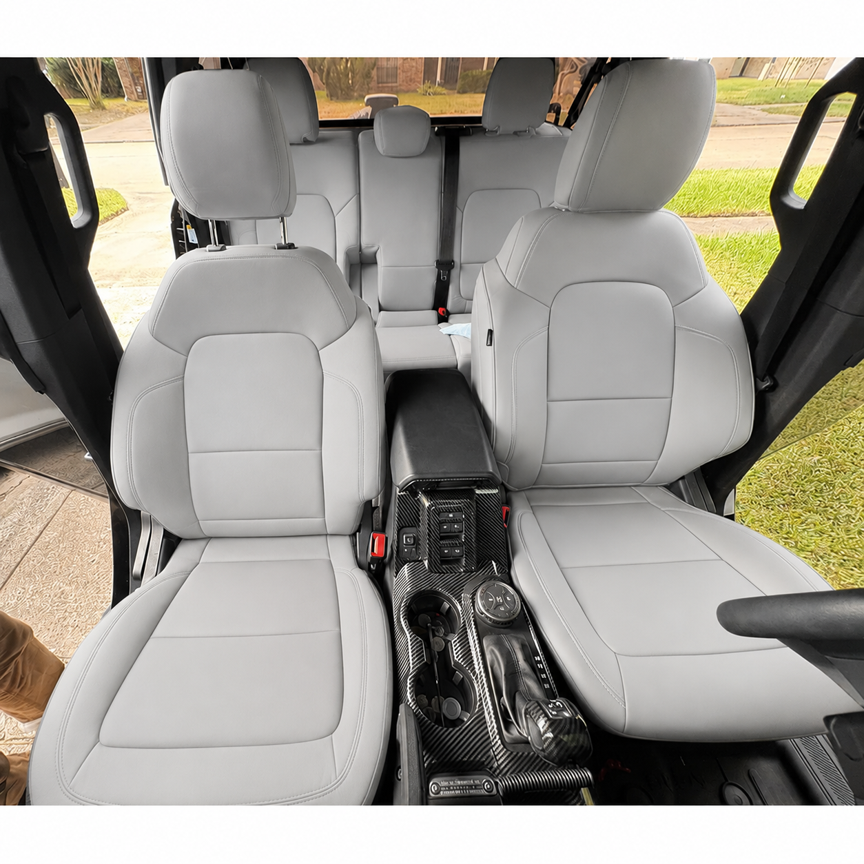 Custom Fit 2021-2026 Ford Bronco Car Seat Covers Premium Synthetic Leather