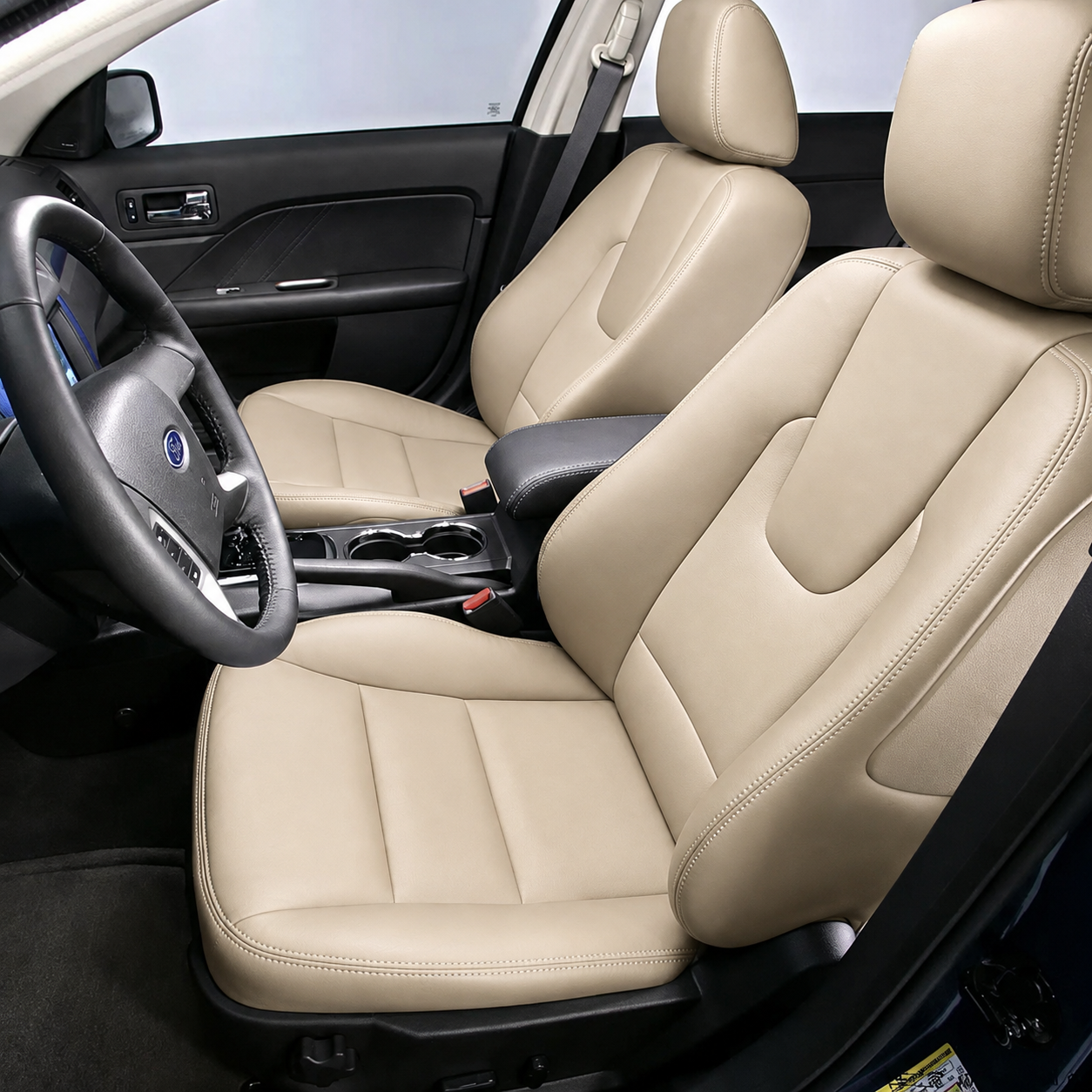 Custom Fit 2021-2026 Ford Fusion Car Seat Covers Premium Synthetic Leather