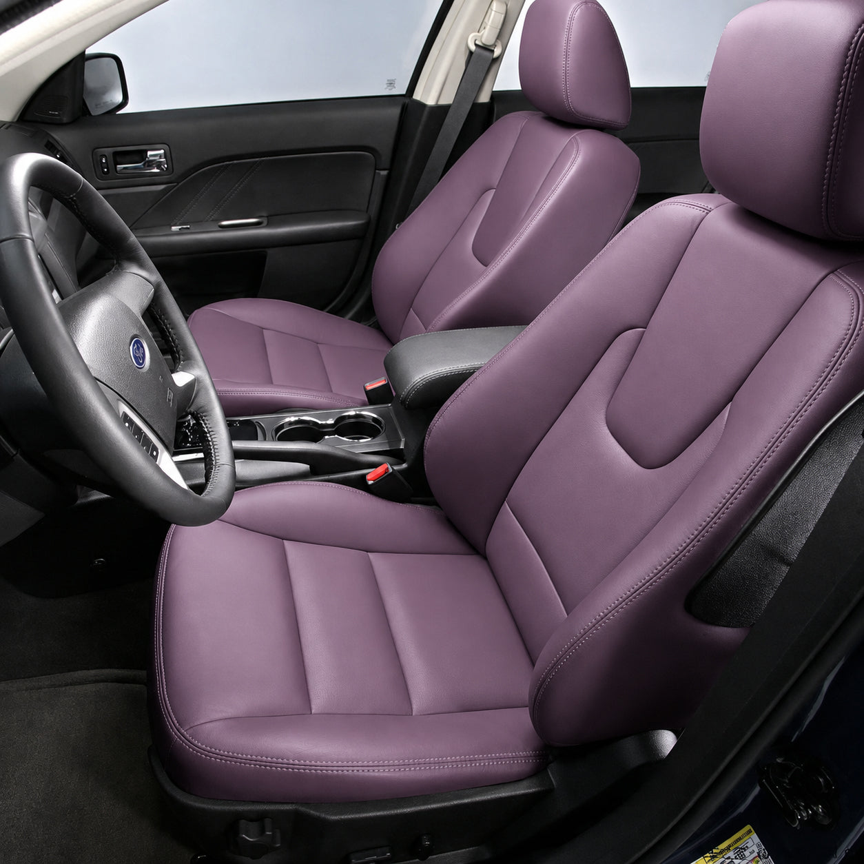 Custom Fit 2021-2026 Ford Fusion Car Seat Covers Premium Synthetic Leather