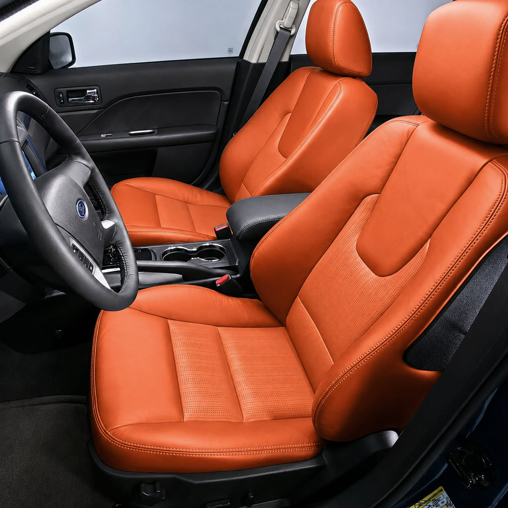 Custom Fit 2021-2026 Ford Fusion Car Seat Covers Premium Synthetic Leather