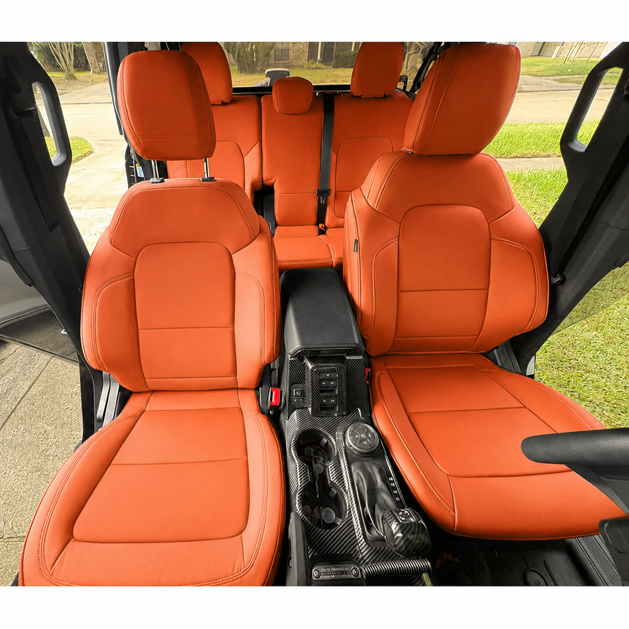 Custom Fit 2021-2026 Ford Bronco Car Seat Covers Premium Synthetic Leather