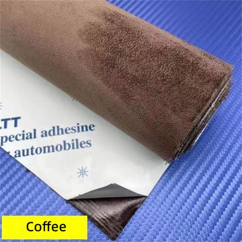 50*149cm Car Interior Upholstery Door Trim Dashboard Celling Central Armrest Repair Self-adhesive Suede Fabric 19.6 * 47.2inch