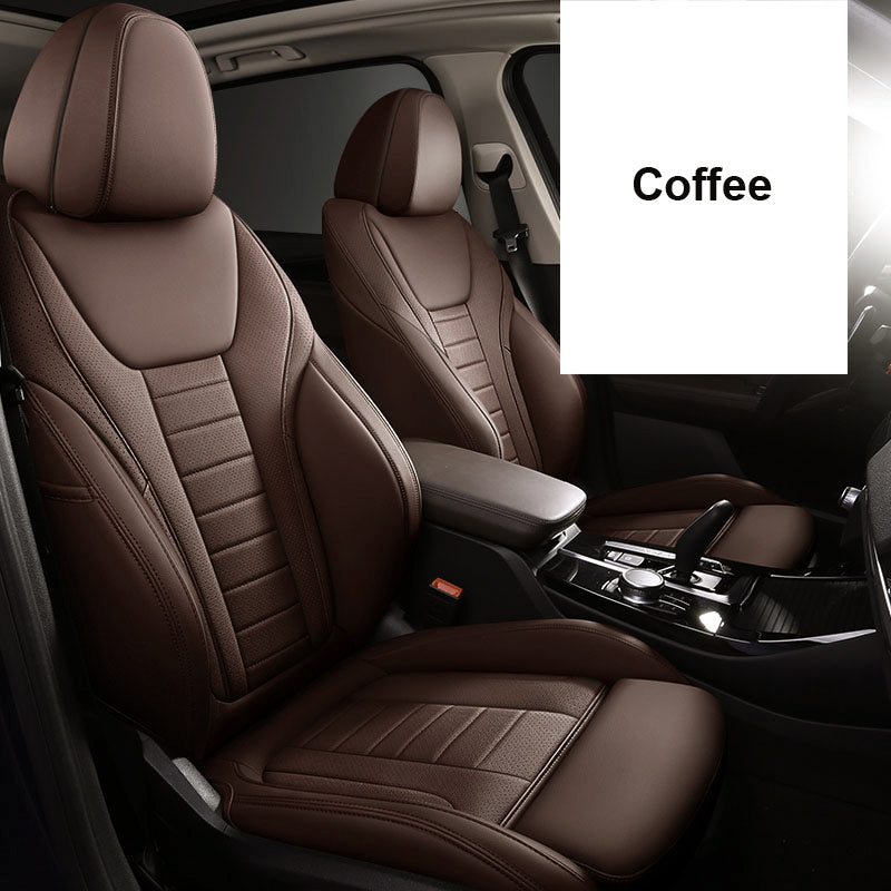 Custom Fit for Bmw Series X5 X3 X1 F30 F10 F20 G20 Car Seat Covers Premium Synthetic leather