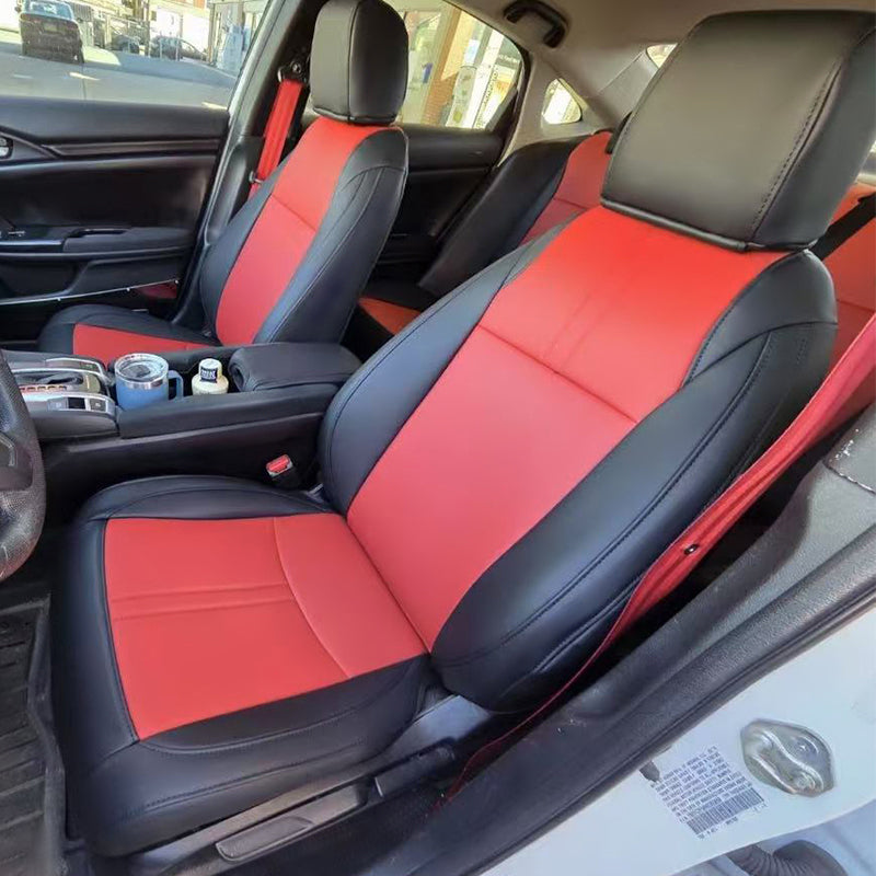For 2006-2026 Honda Civic Custom Seat Covers Premium Synthetic Leather