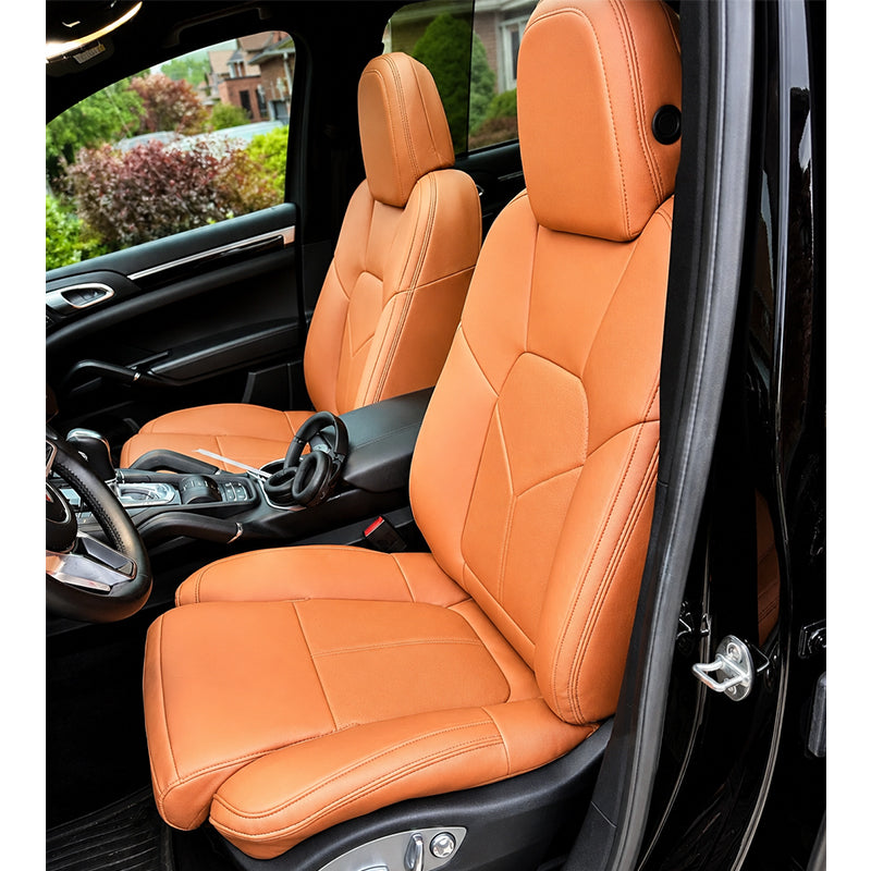 Custom Fit for Porsche Cayenne Macan Panamera Car Seat Covers Premium Synthetic leather