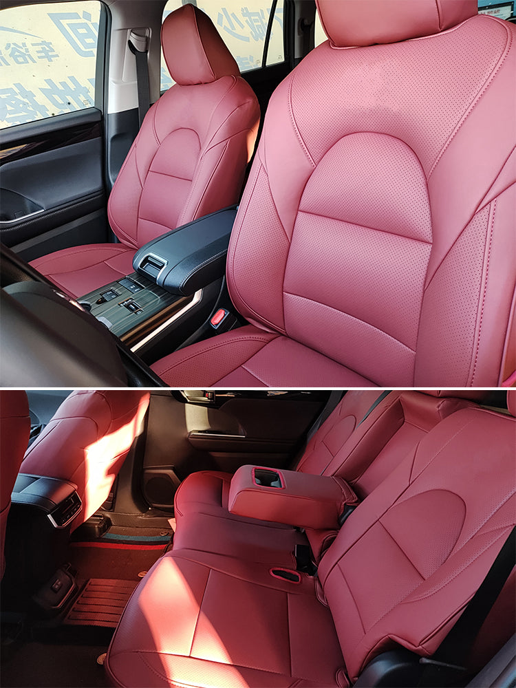 Custom Fit 2009-2026 Toyota Highlander Car Seat Covers Premium Synthetic Leather