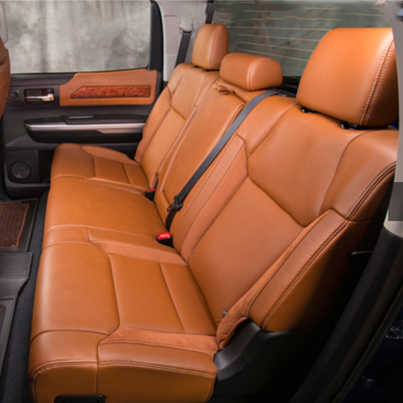For 2007-2021 Toyota Tundra Custom Seat Covers Premium Synthetic Leather