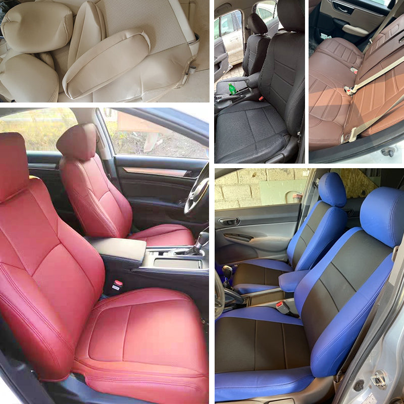 For 2006-2026 Honda Civic Custom Seat Covers Premium Synthetic Leather