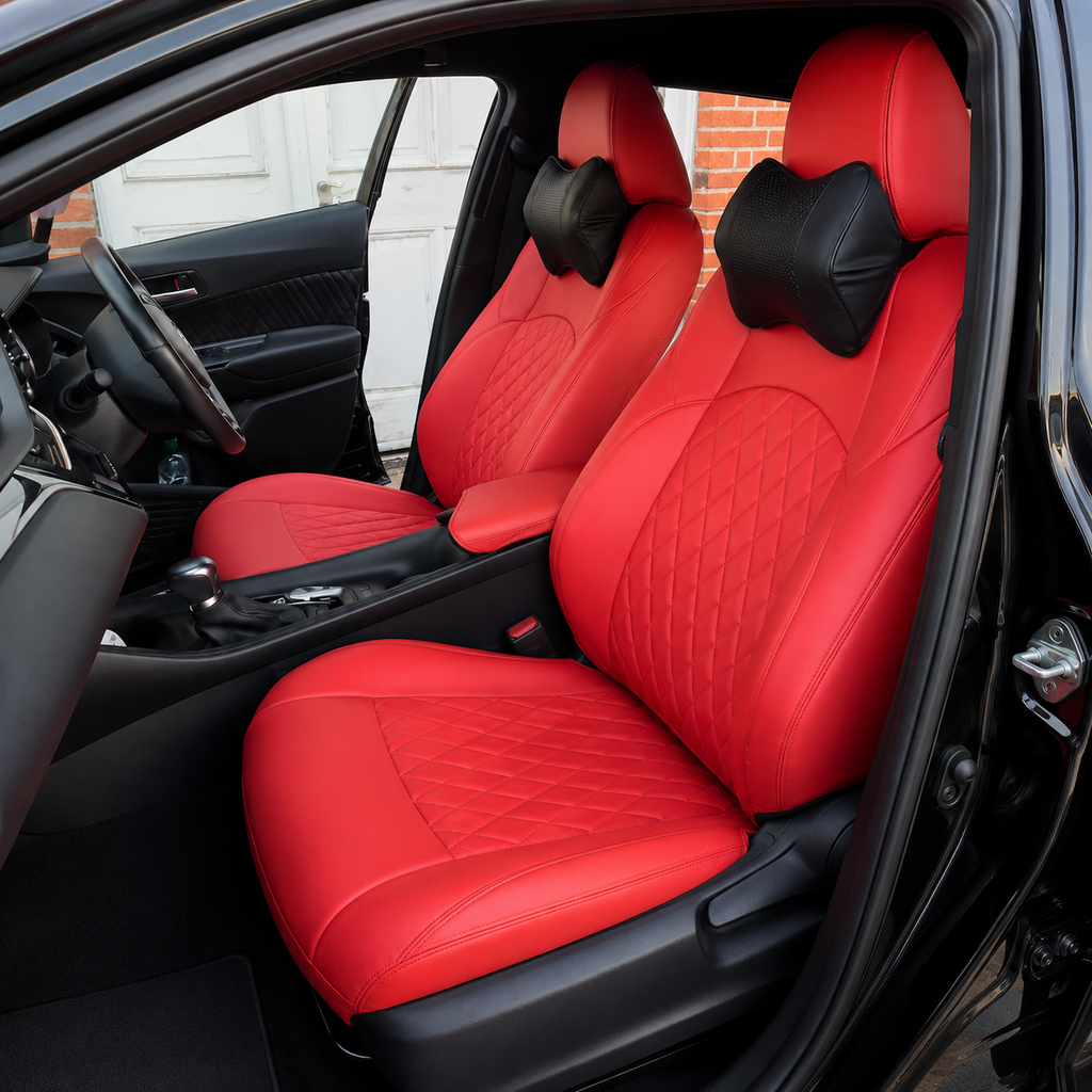 Custom Fit 2018-2023 Toyota C-HR Car Seat Covers Premium Synthetic Leather