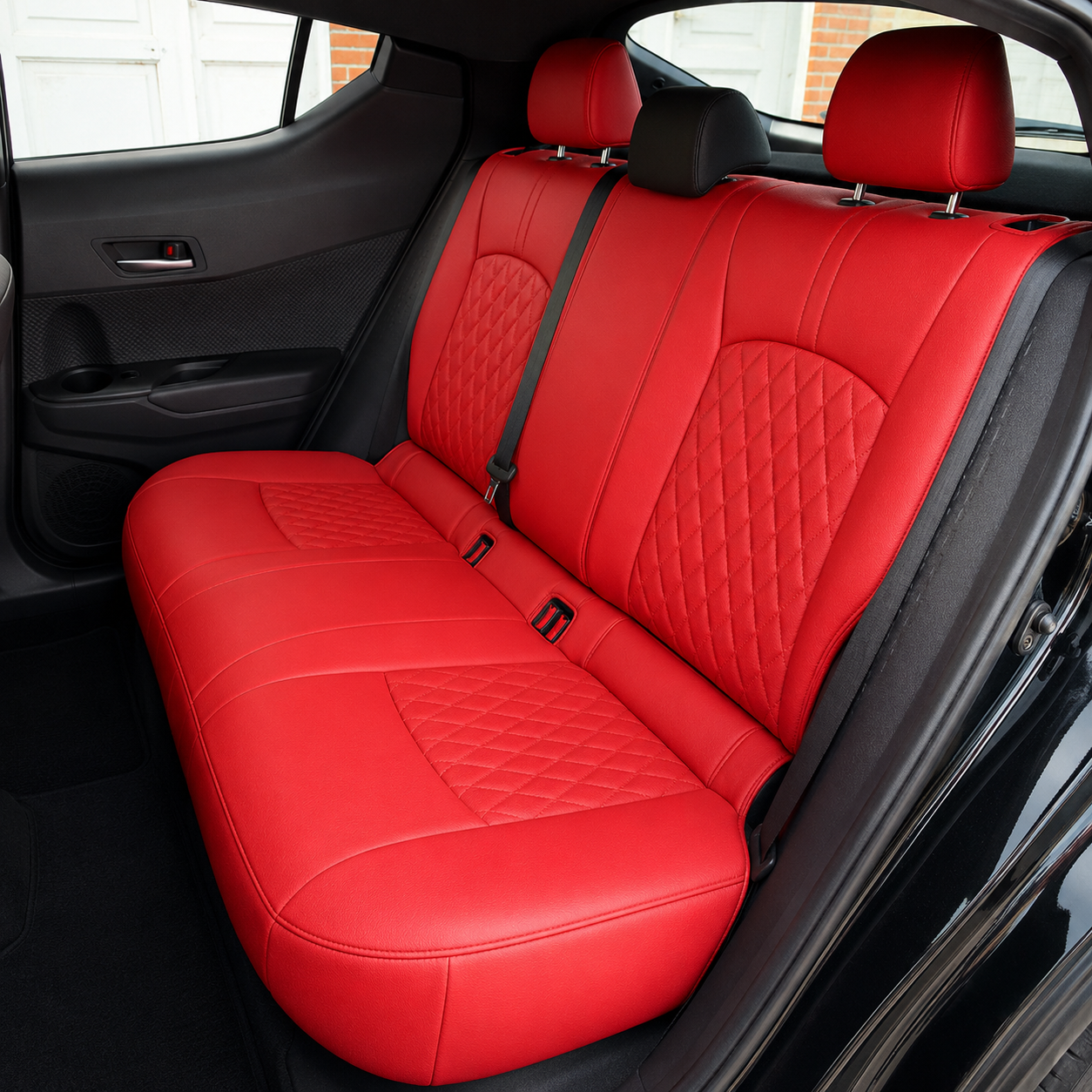 Custom Fit 2018-2023 Toyota C-HR Car Seat Covers Premium Synthetic Leather