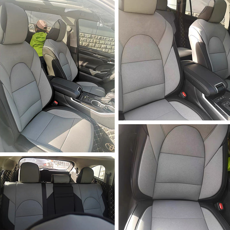 Custom Fit 2009-2026 Toyota Highlander Car Seat Covers Premium Synthetic Leather