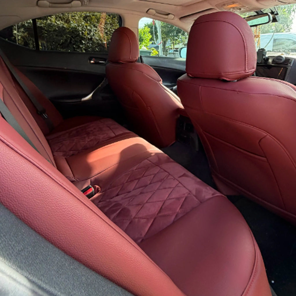 Custom Fit 2006-2026 Lexus IS250 IS350 IS300 IS500 Car Seat Covers Suede and Leather