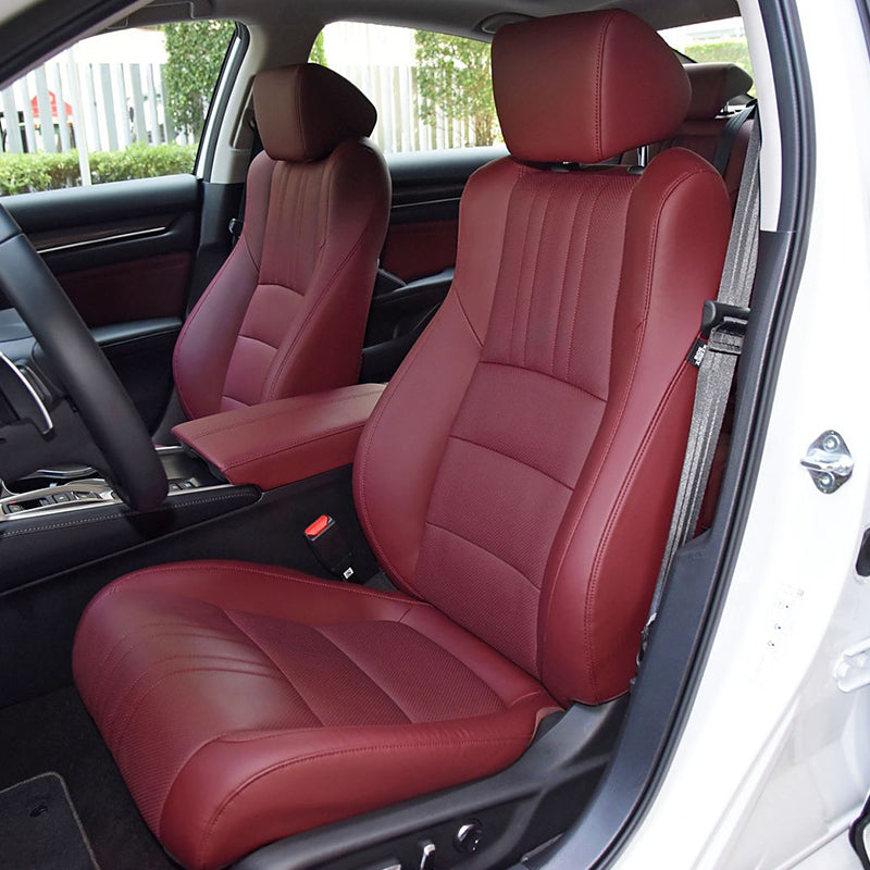 For 1998-2026 Honda Accord Custom Seat Covers Premium Synthetic Leather