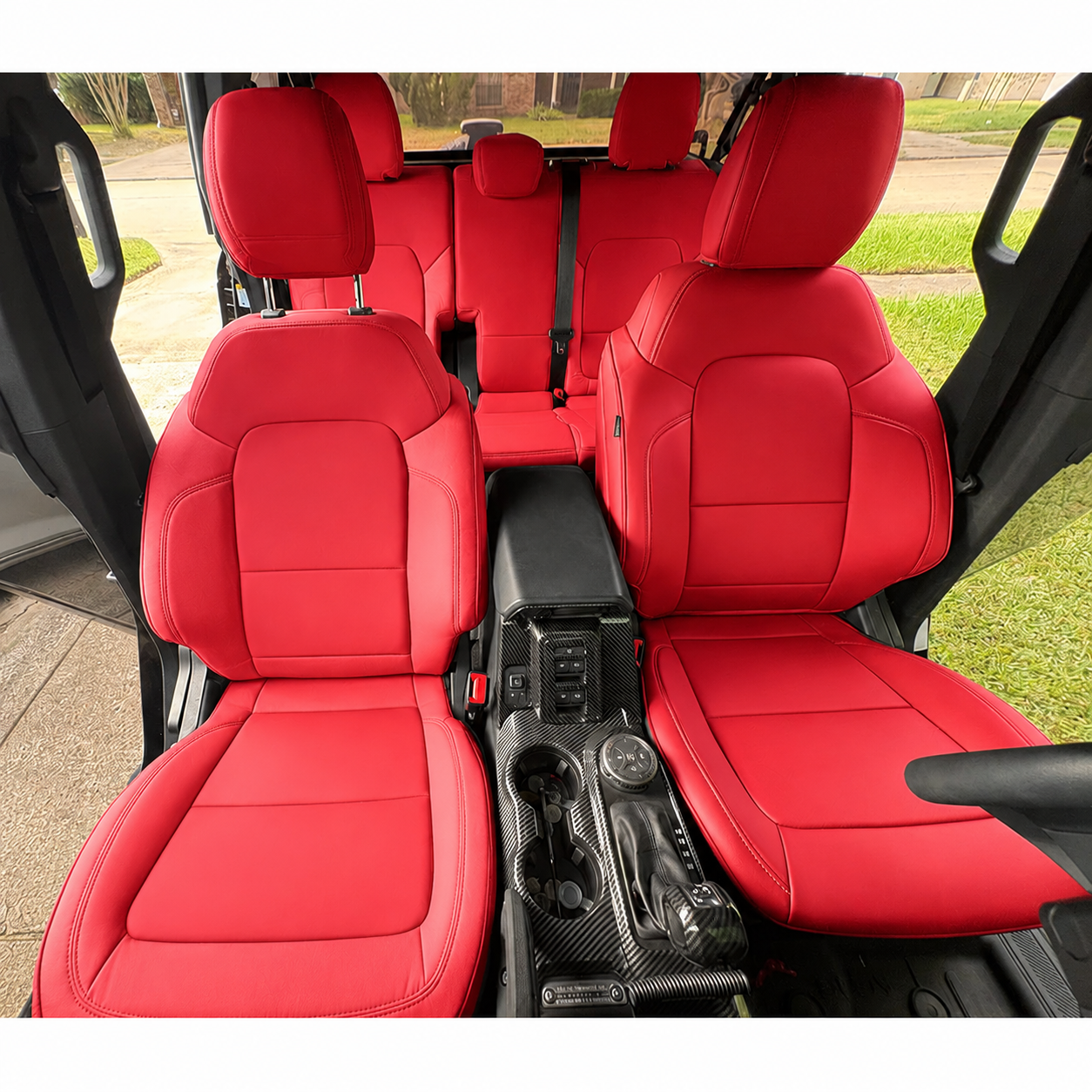 Custom Fit 2021-2026 Ford Bronco Car Seat Covers Premium Synthetic Leather