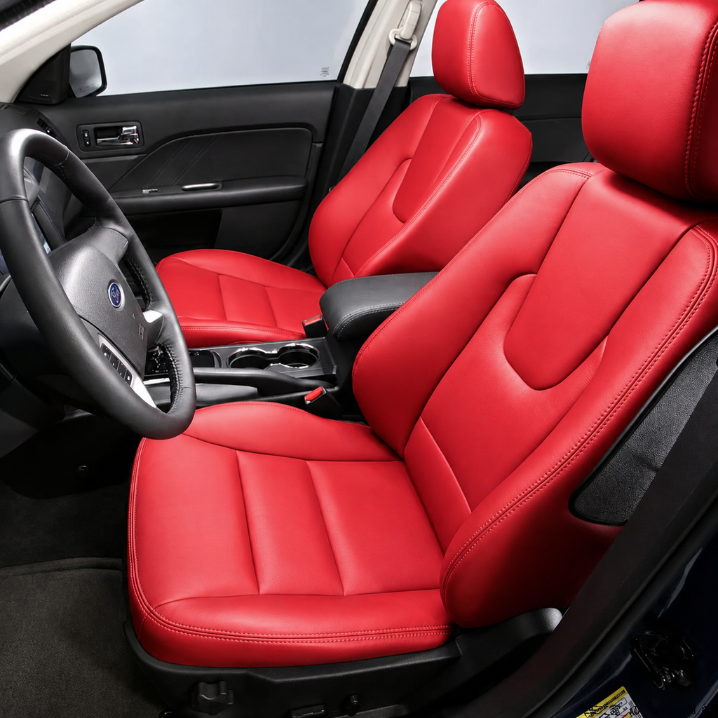 Custom Fit 2021-2026 Ford Fusion Car Seat Covers Premium Synthetic Leather