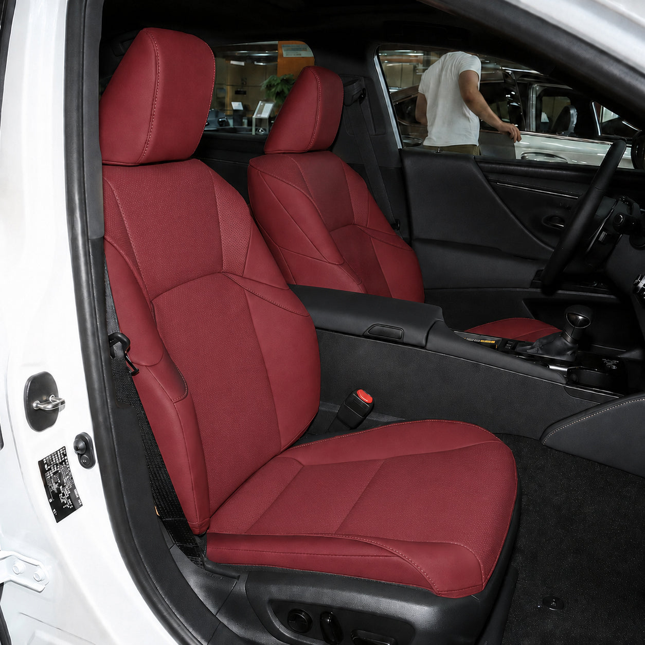 Custom Fit 2006-2026 Lexus ES 350 ES 300h Car Seat Covers Premuim Synthetic Leather