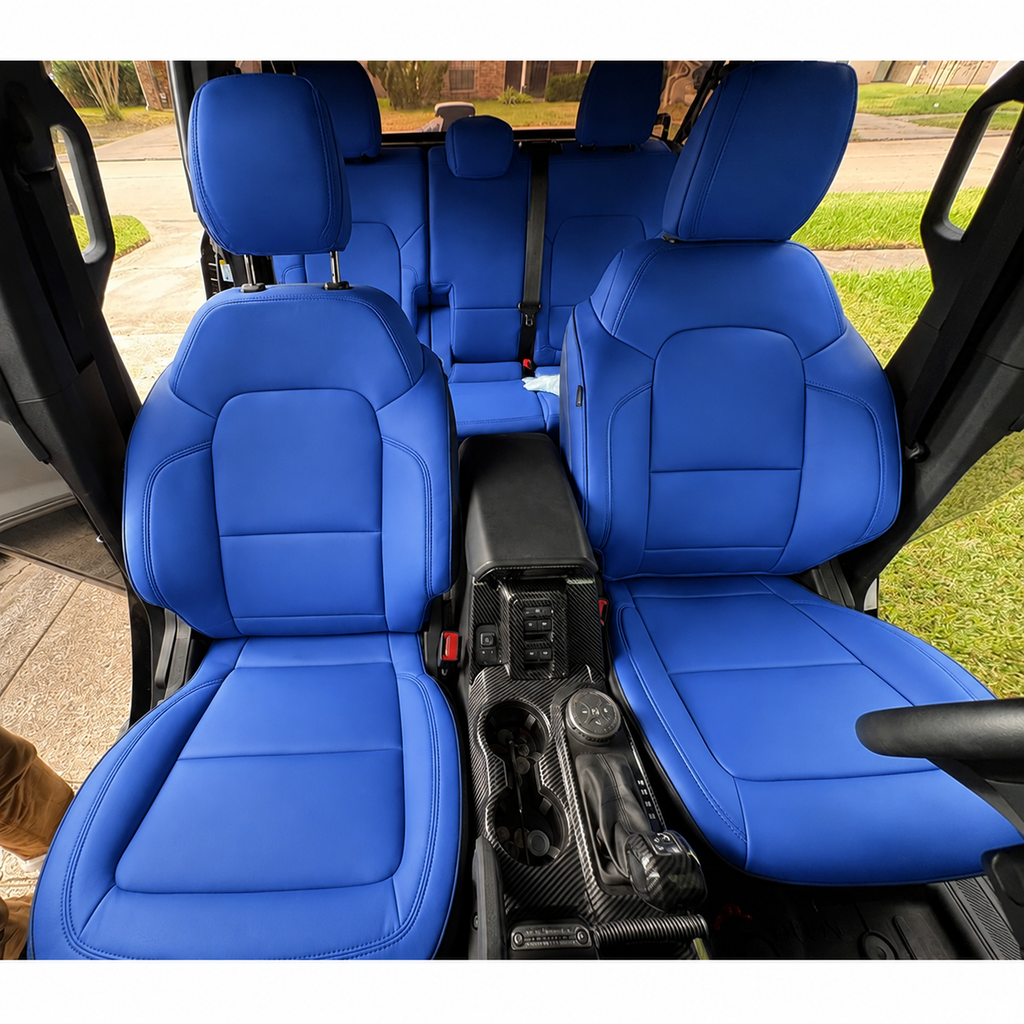 Custom Fit 2021-2026 Ford Bronco Car Seat Covers Premium Synthetic Leather