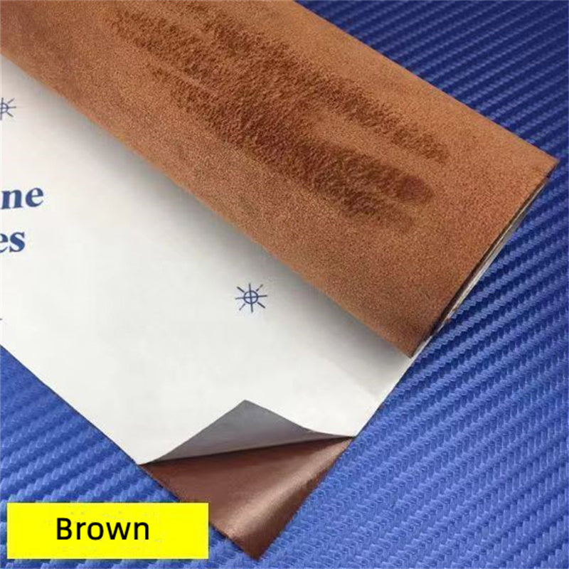 50*149cm Car Interior Upholstery Door Trim Dashboard Celling Central Armrest Repair Self-adhesive Suede Fabric 19.6 * 47.2inch