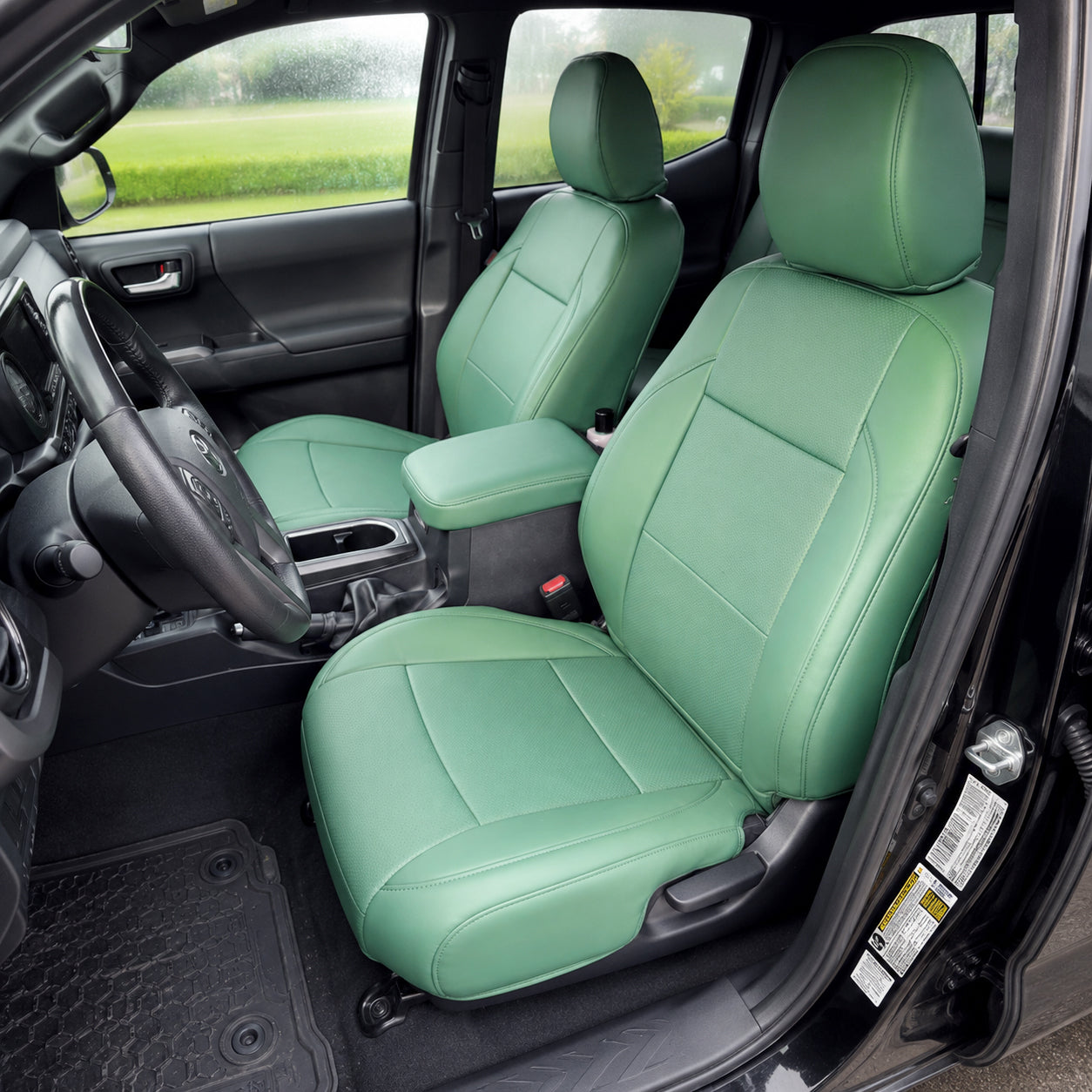For 2001-2023 Toyota Tacoma Custom Seat Covers Premium Synthetic Leather
