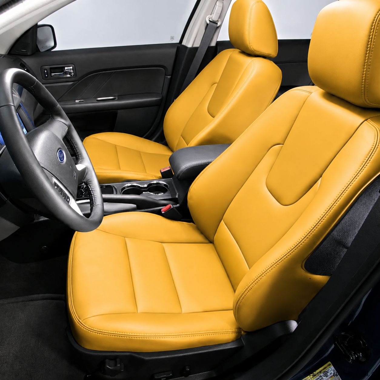 Custom Fit 2021-2026 Ford Fusion Car Seat Covers Premium Synthetic Leather