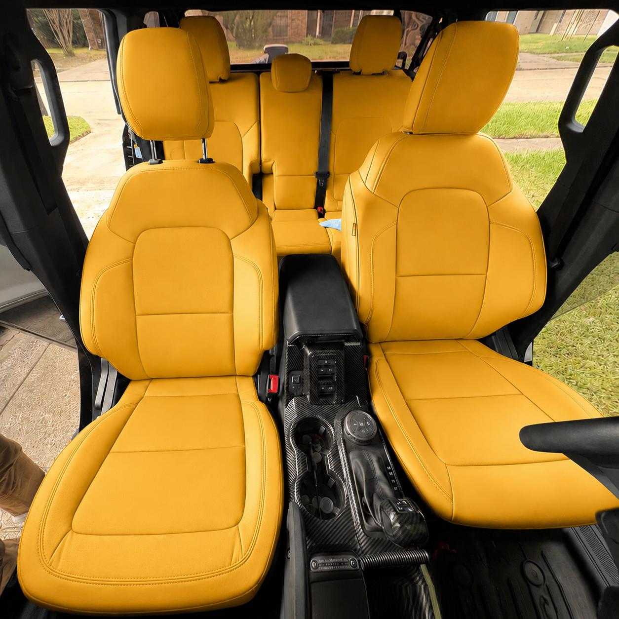 Custom Fit 2021-2026 Ford Bronco Car Seat Covers Premium Synthetic Leather