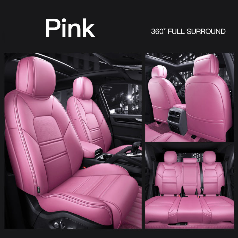 Custom Fit for Porsche Cayenne Macan Panamera Car Seat Covers Premium Synthetic leather